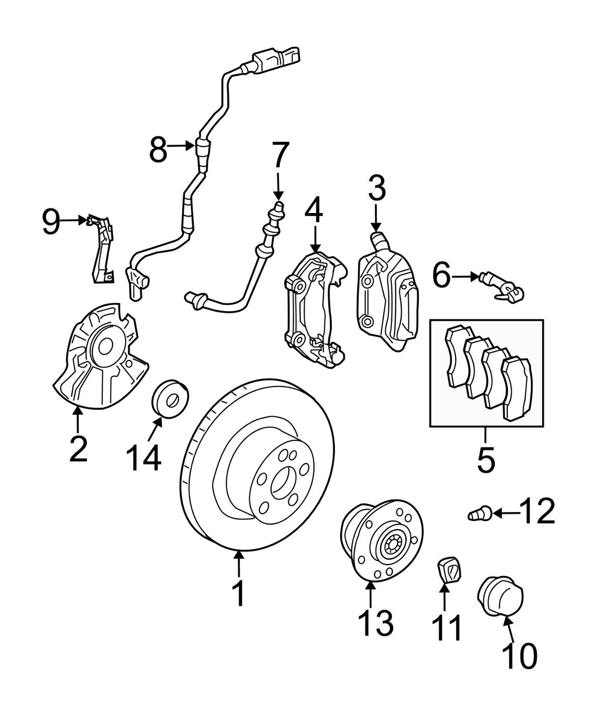 Mercedes Brake Hose - Front 2114200848 - ATE 331256